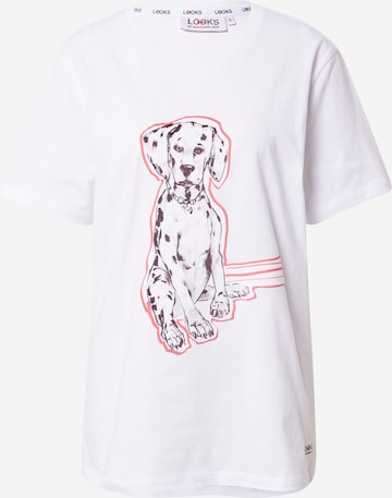 T-shirt LOOKS by Wolfgang Joop en blanc : devant