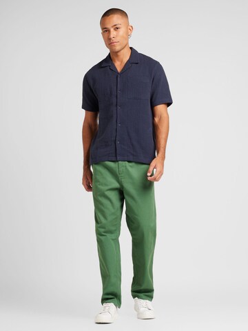 QS Regular Fit Hemd in Blau