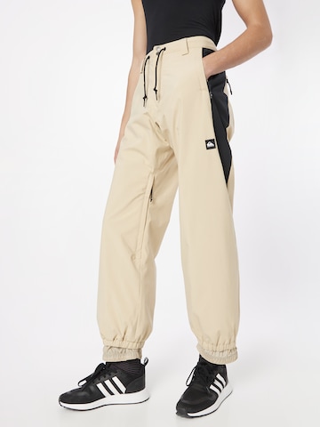 QUIKSILVER Конический (Tapered) Спортивные штаны в Бежевый: спереди