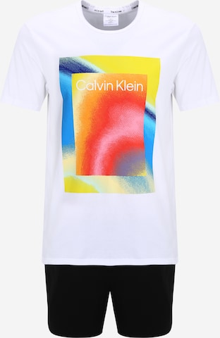 Calvin Klein Underwear Pyžamo krátké 'Pride' – bílá: přední strana