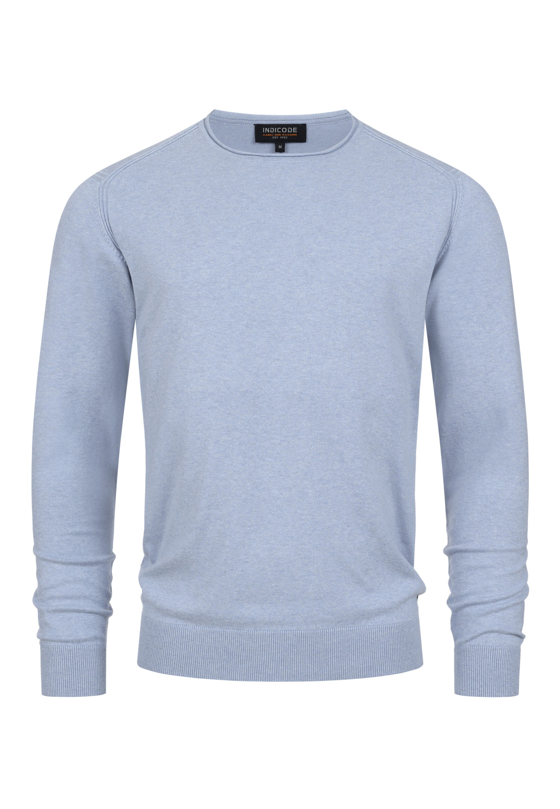 INDICODE JEANS Trui 'Gamal' in Blauw: voorkant