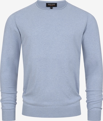 INDICODE JEANS Pullover 'Gamal' in Blau: Vorderseite