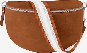 lePelou Gürteltasche 'ELVA large' in Braun: Vorderseite