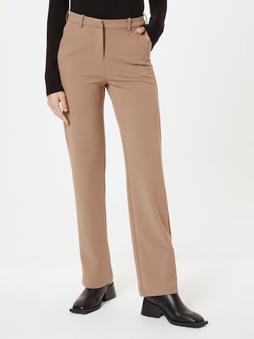 VERO MODA Regular Broek 'Zamira' in Bruin: voorkant