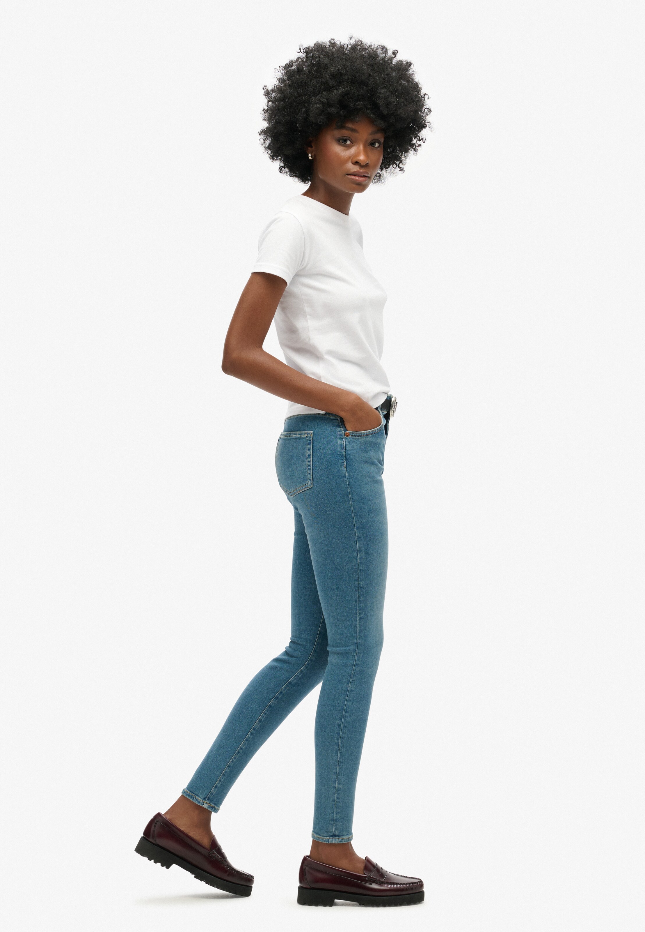 Superdry Skinny Jeans in Blau