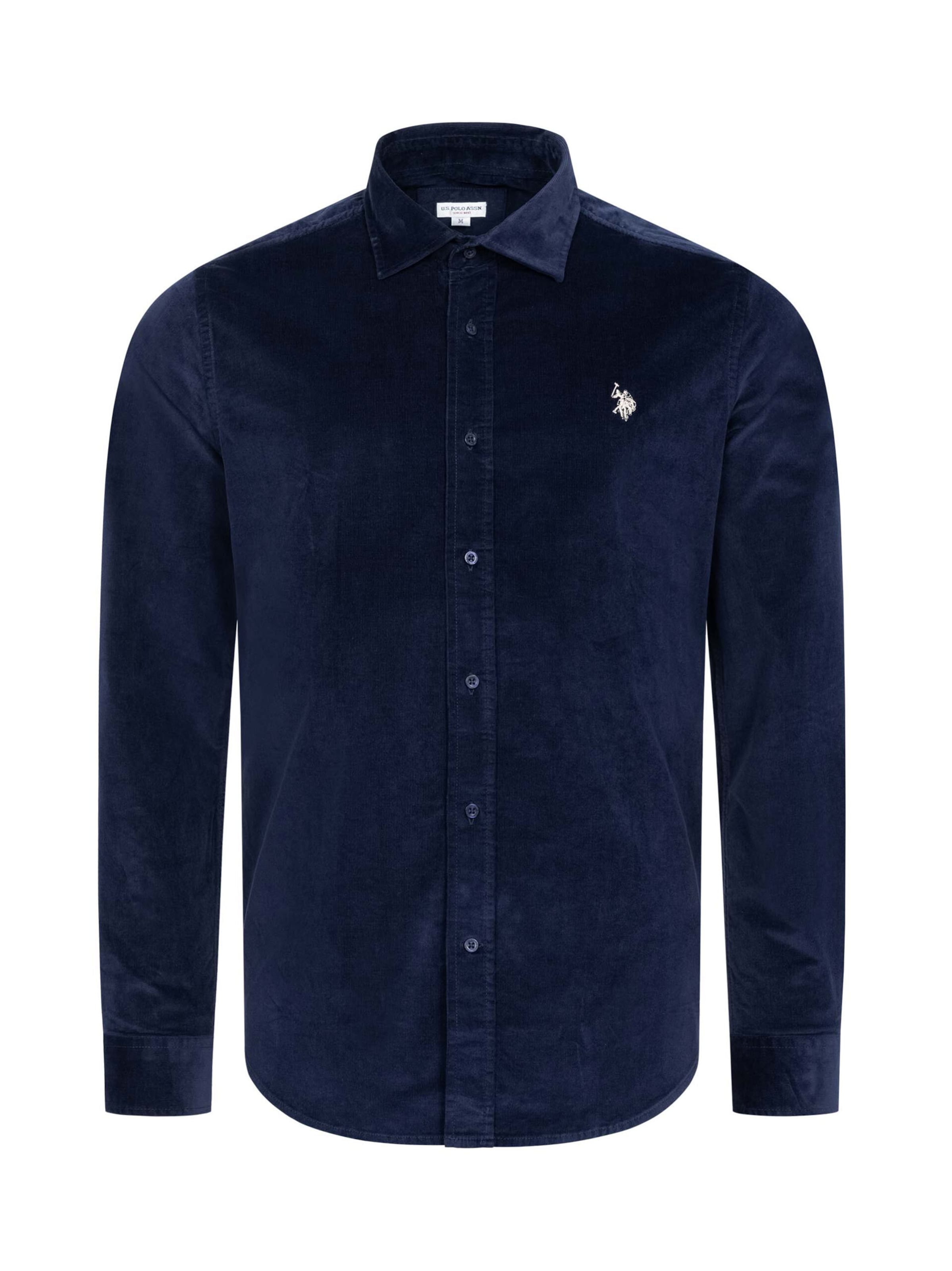 U.S. POLO ASSN. Regular Fit Hemd in Blau: Vorderseite