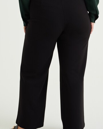 WE Fashion Wide leg Trousers in Black