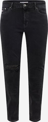 Skinny Jeans 'Melanie' de la Tommy Jeans Curve pe negru: față