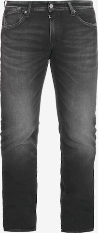 Le Temps Des Cerises Slimfit Jeans in Zwart: voorkant