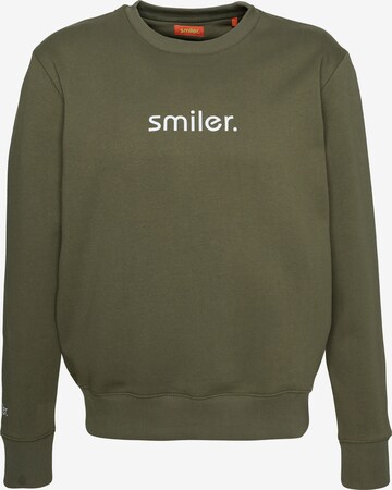 smiler. Sweater 'Cuddle' in Green: front