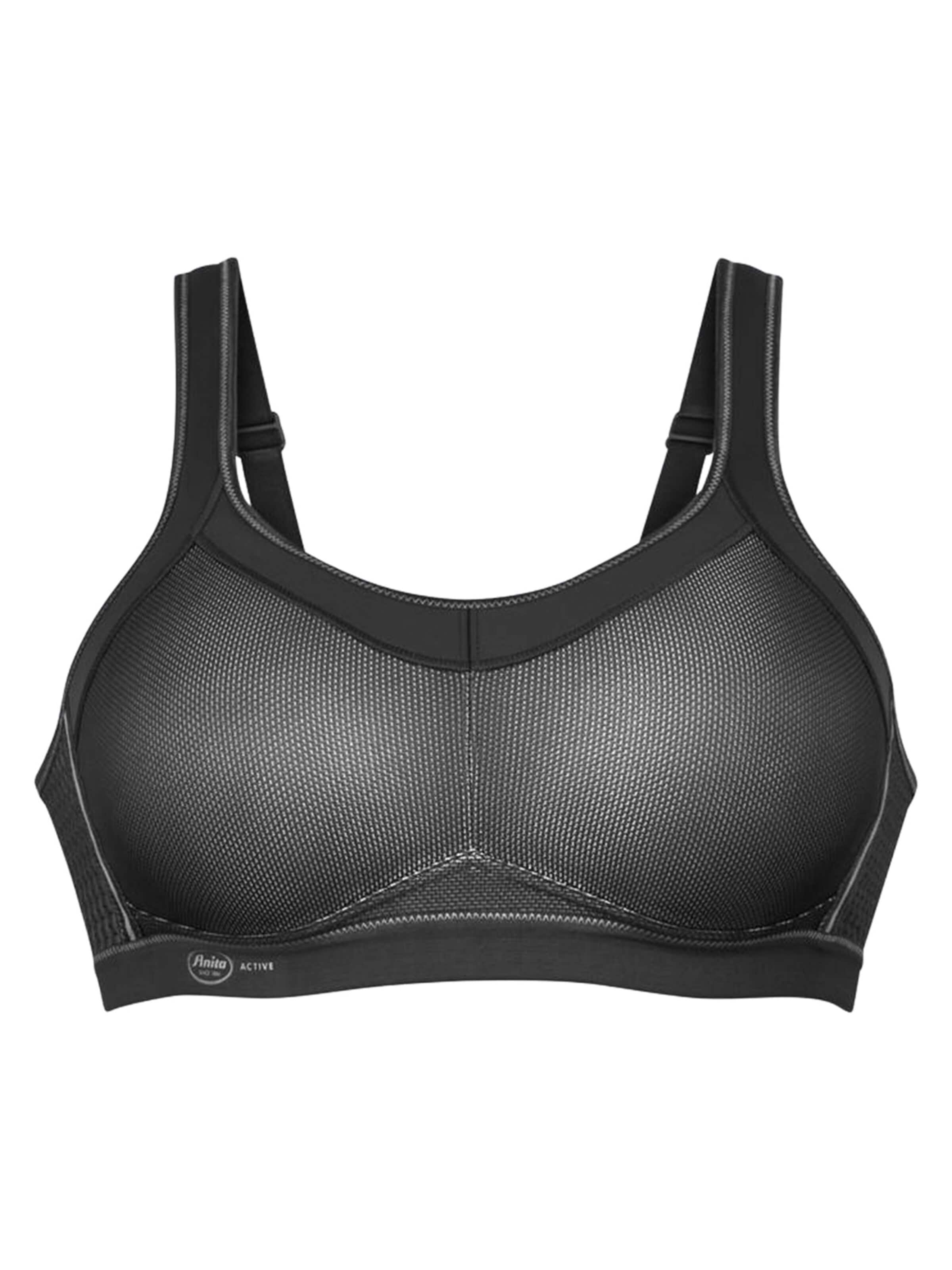 ANITA Bustier BH 'Momentum Sport' in Zwart: voorkant