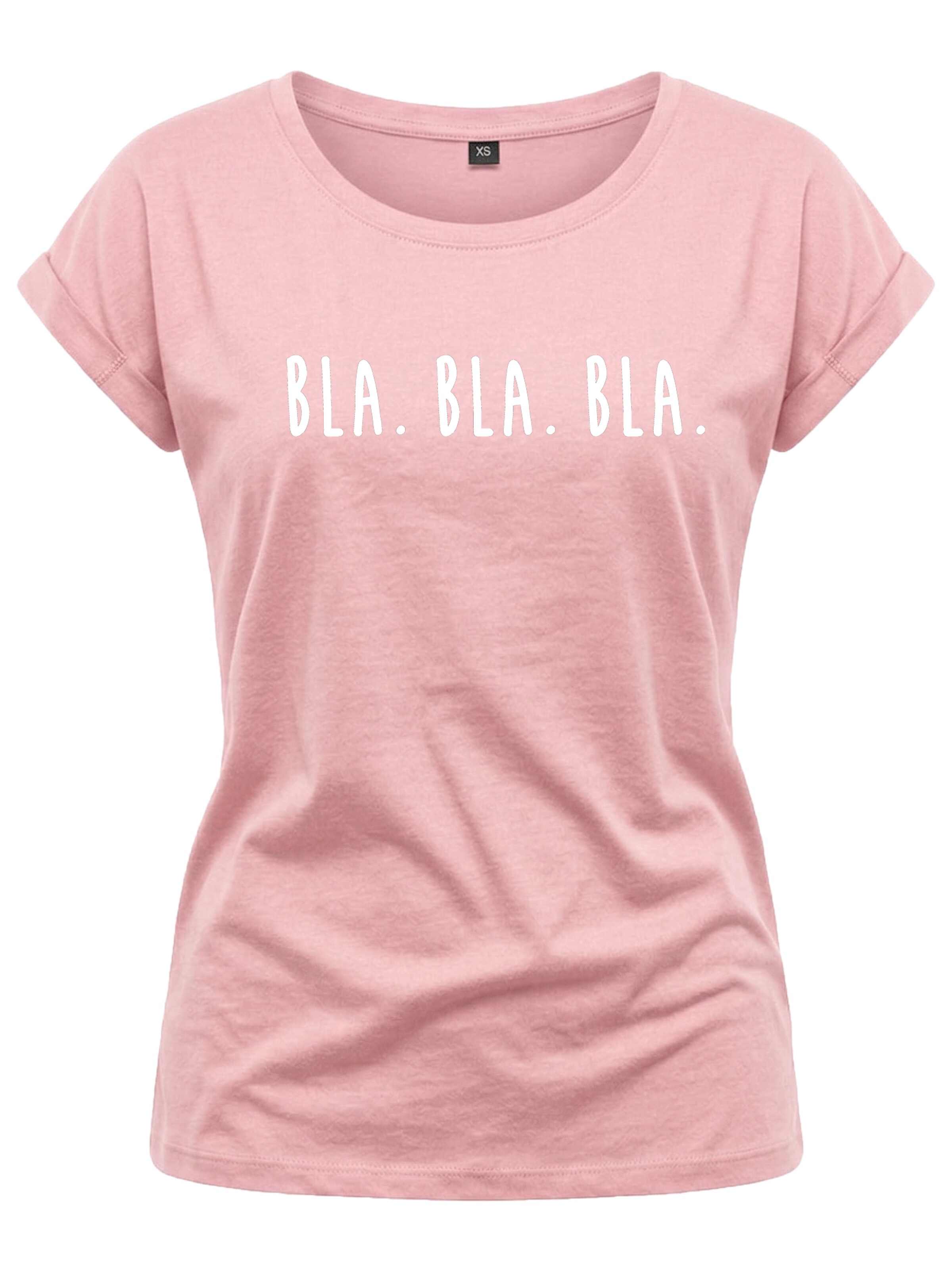 MAKAYA Shirt 'Bla Bla Bla' in Pink