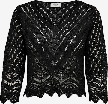 Pull-over 'JDY JDYNEW SUN 3/4 CROPPED PULLOVER KNT NOOS MAGLIONCINO' JDY en noir : devant