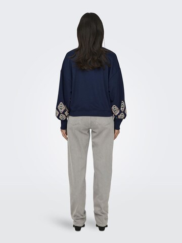 ONLY Sweatshirt 'ONLBrooke' in Blue