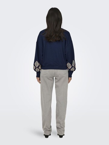 ONLY Sweatshirt 'Brooke' in Blau