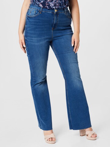 River Island Plus Flared Farmer 'VANITY' - kék: elől