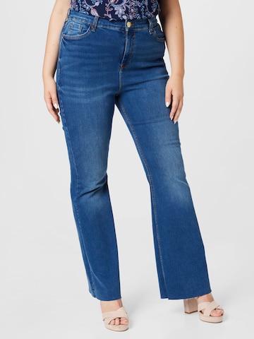 River Island Plus Flared Jeans 'VANITY' i blå: framsida