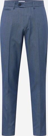 Coupe slim Pantalon Lindbergh en bleu : devant