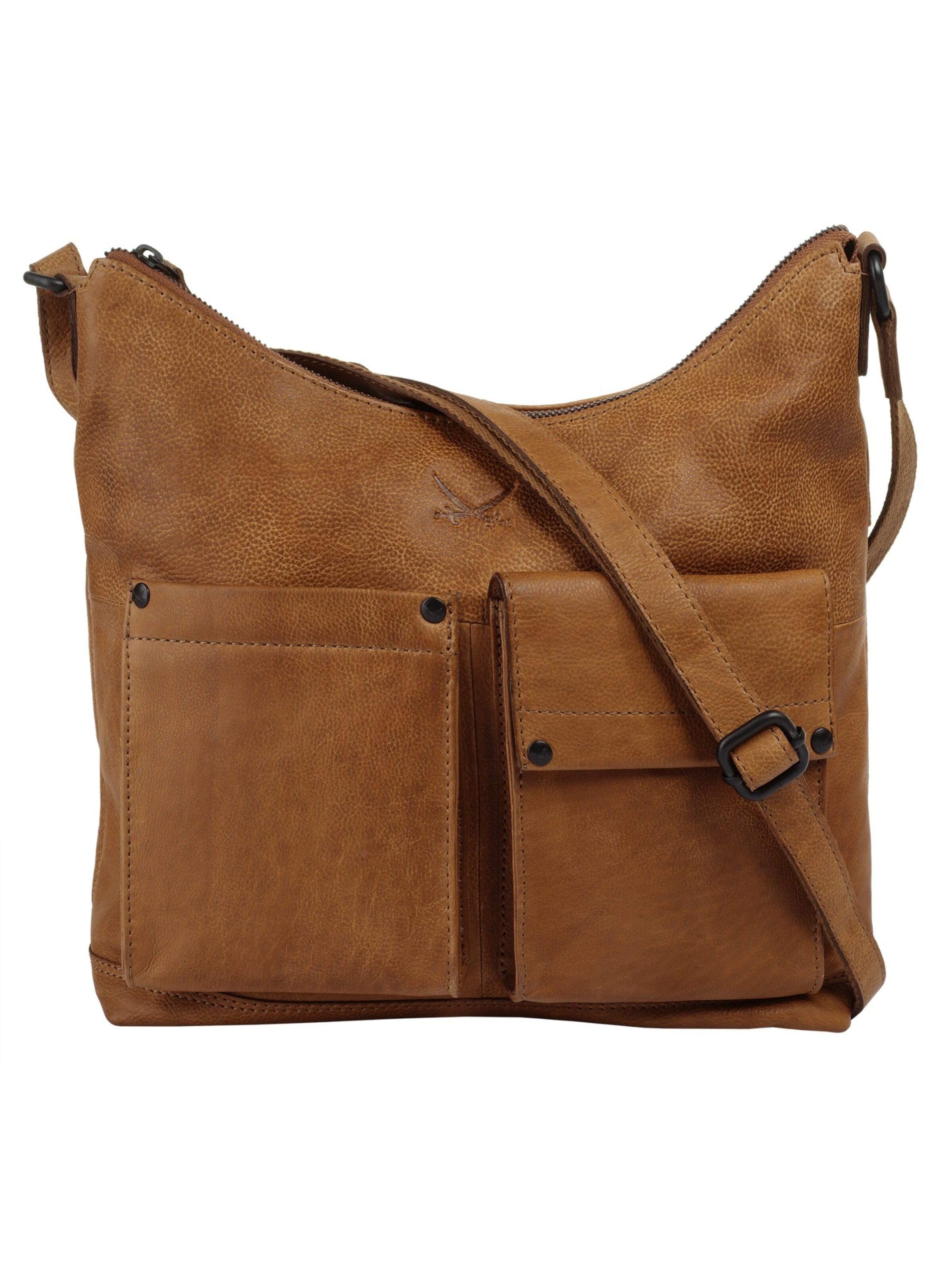 SANSIBAR Crossbody Bag in Brown: front