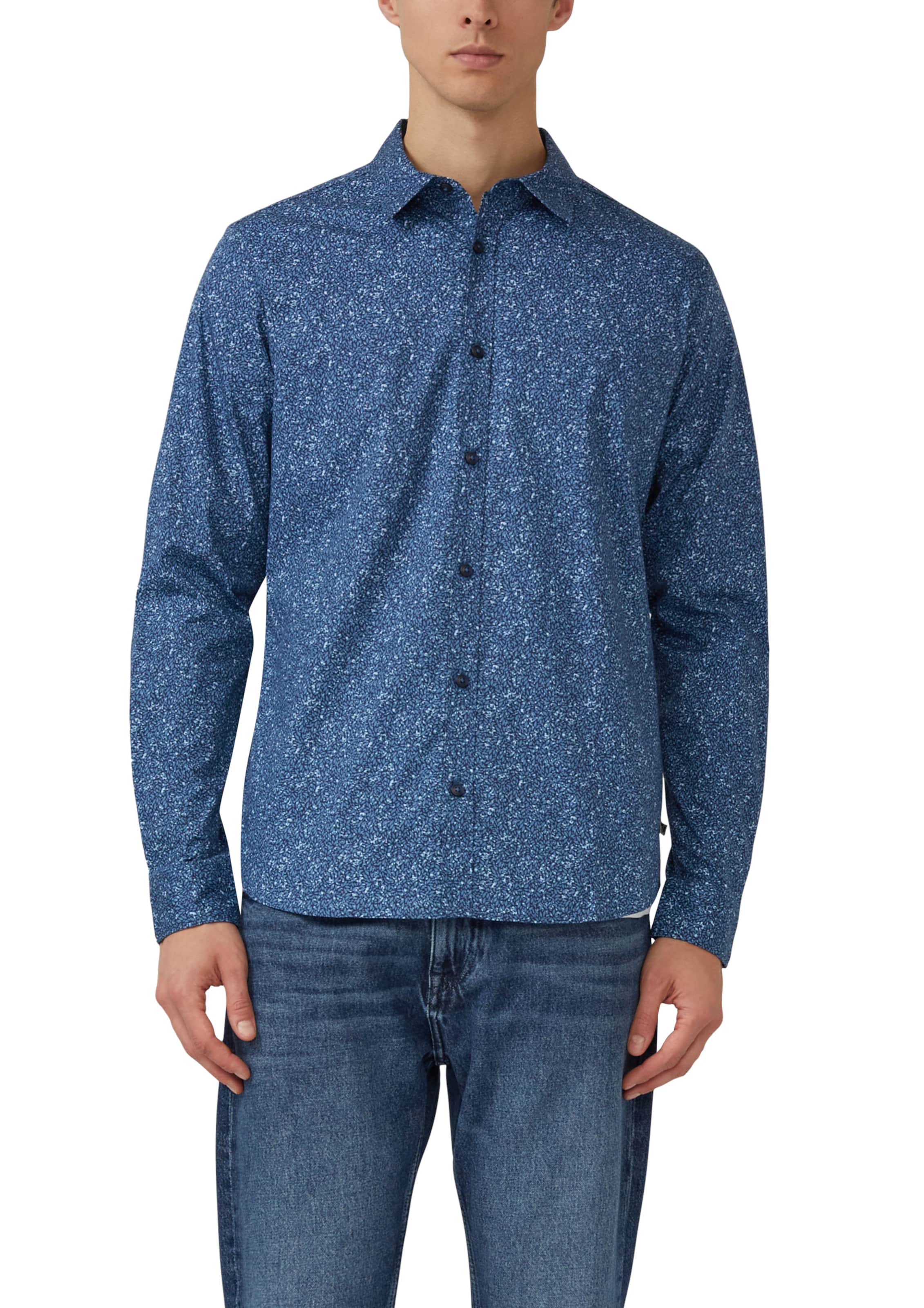 Coupe slim Chemise s.Oliver en bleu