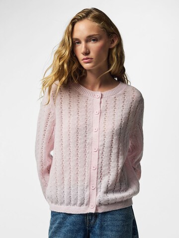 PIECES Strickjacke 'PCAda' in Pink