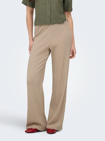 Wide Leg Pantalon 'ONLSIF' ONLY en beige : devant