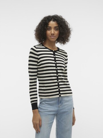 VERO MODA Knit Cardigan in Beige: front