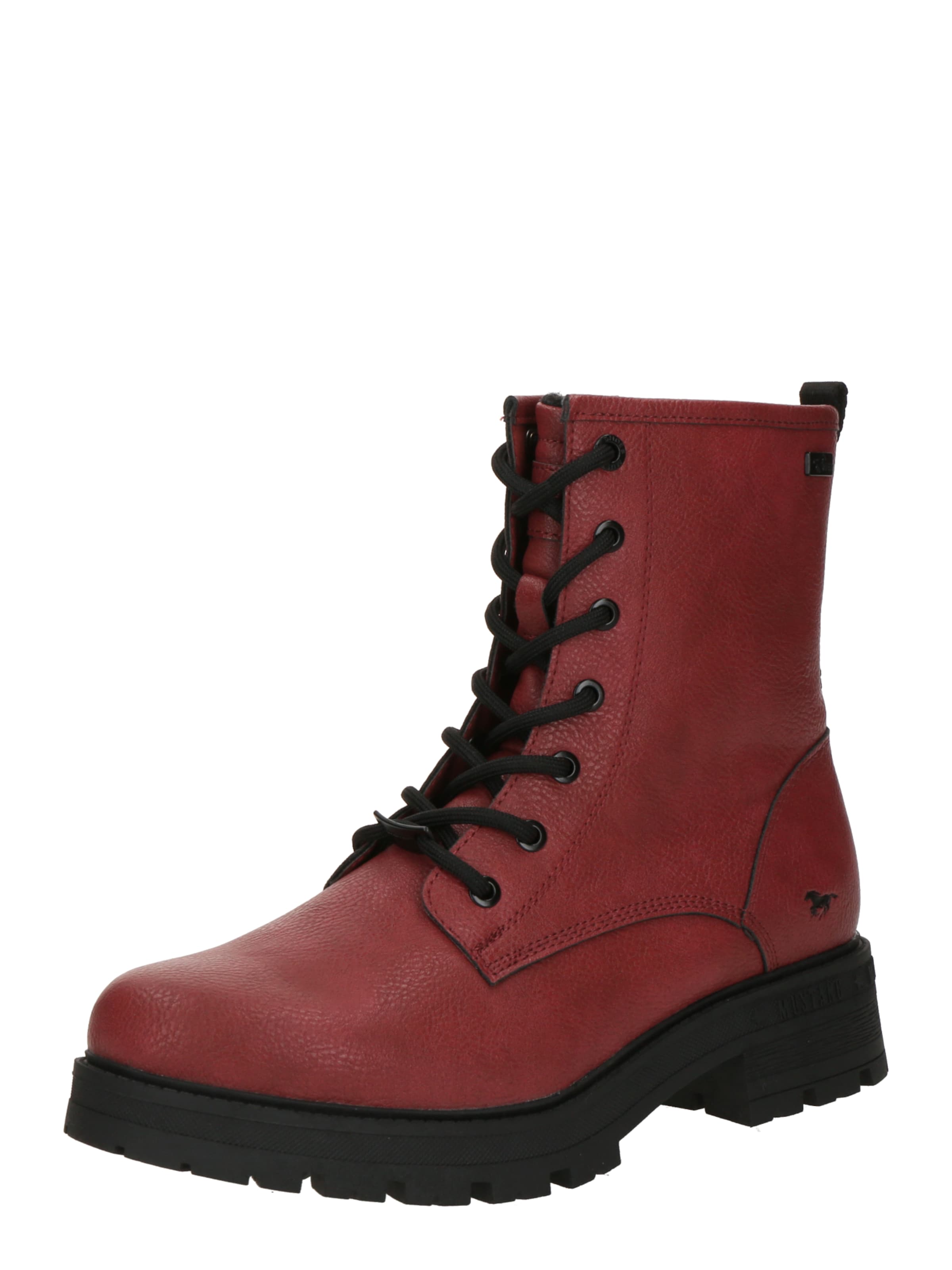 MUSTANG Μποτάκι με κορδόνια σε κόκκινο: μπροστά