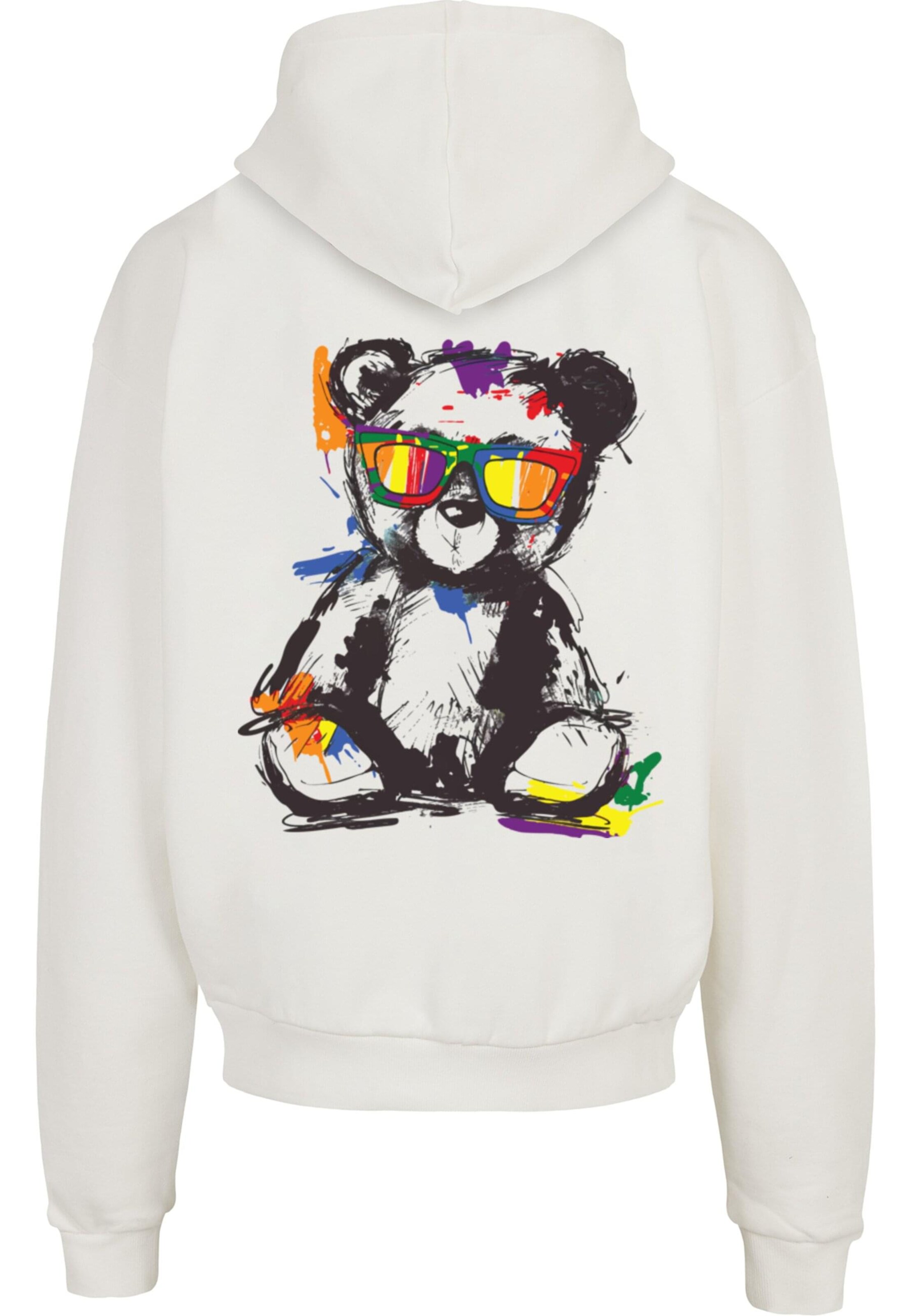 Merchcode Mikina 'Love Teddy' – bílá