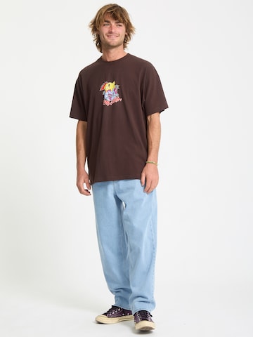 T-Shirt 'New Born LSE' Volcom en marron