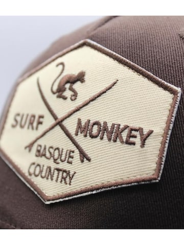 Surf Monkey Athletic Cap in Brown