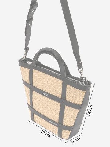 REPLAY Handtasche in Beige