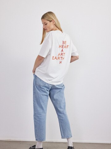 BEARTH Oversizeshirt ''Puzzle Grid' Bio-Baumwolle' in Weiß