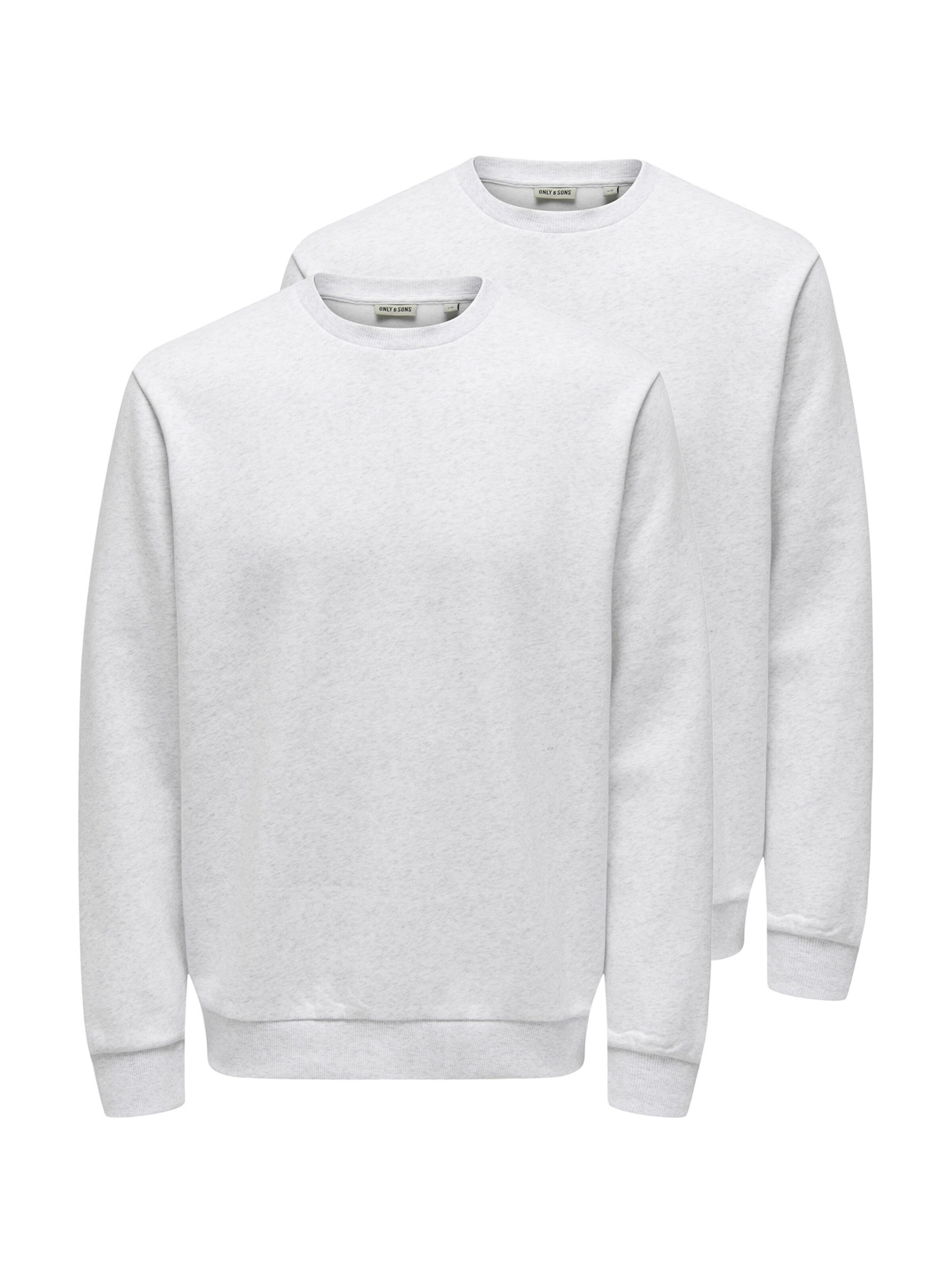 Only & Sons Sweatshirt 'Ceres' in White: front