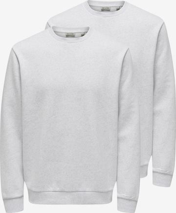 Only & Sons Sweatshirt 'Ceres' in Weiß: Vorderseite