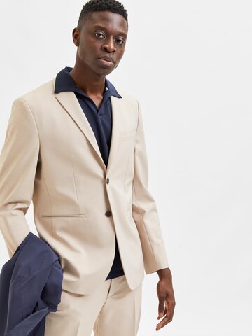 SELECTED HOMME Regular fit Suit Jacket 'Josh' in Beige