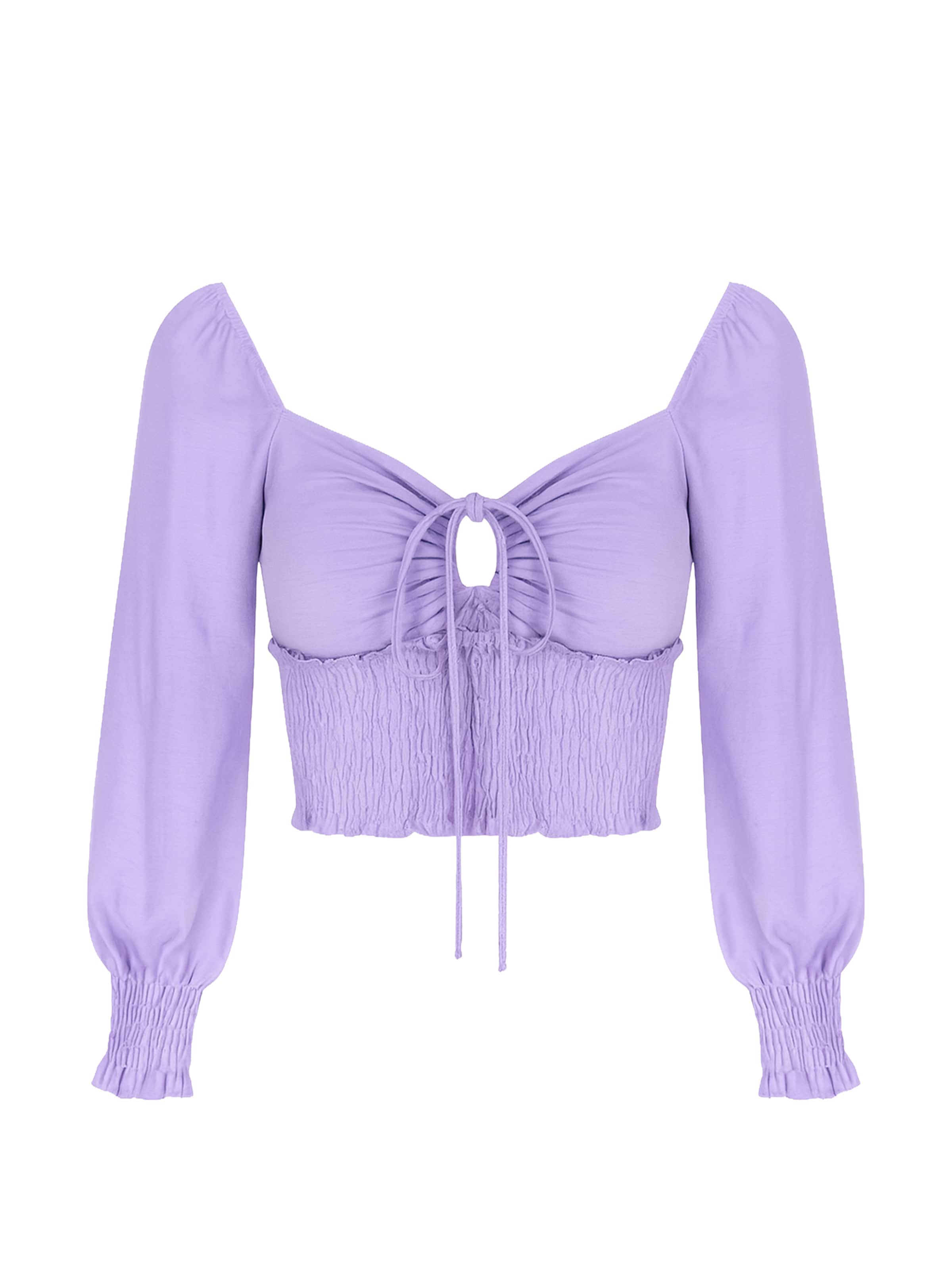 Chemisier Elara en violet : devant