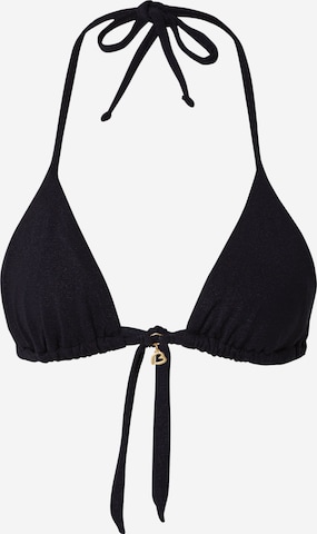 Banana MoonTrokutasti Bikini gornji dio - crna boja: prednji dio