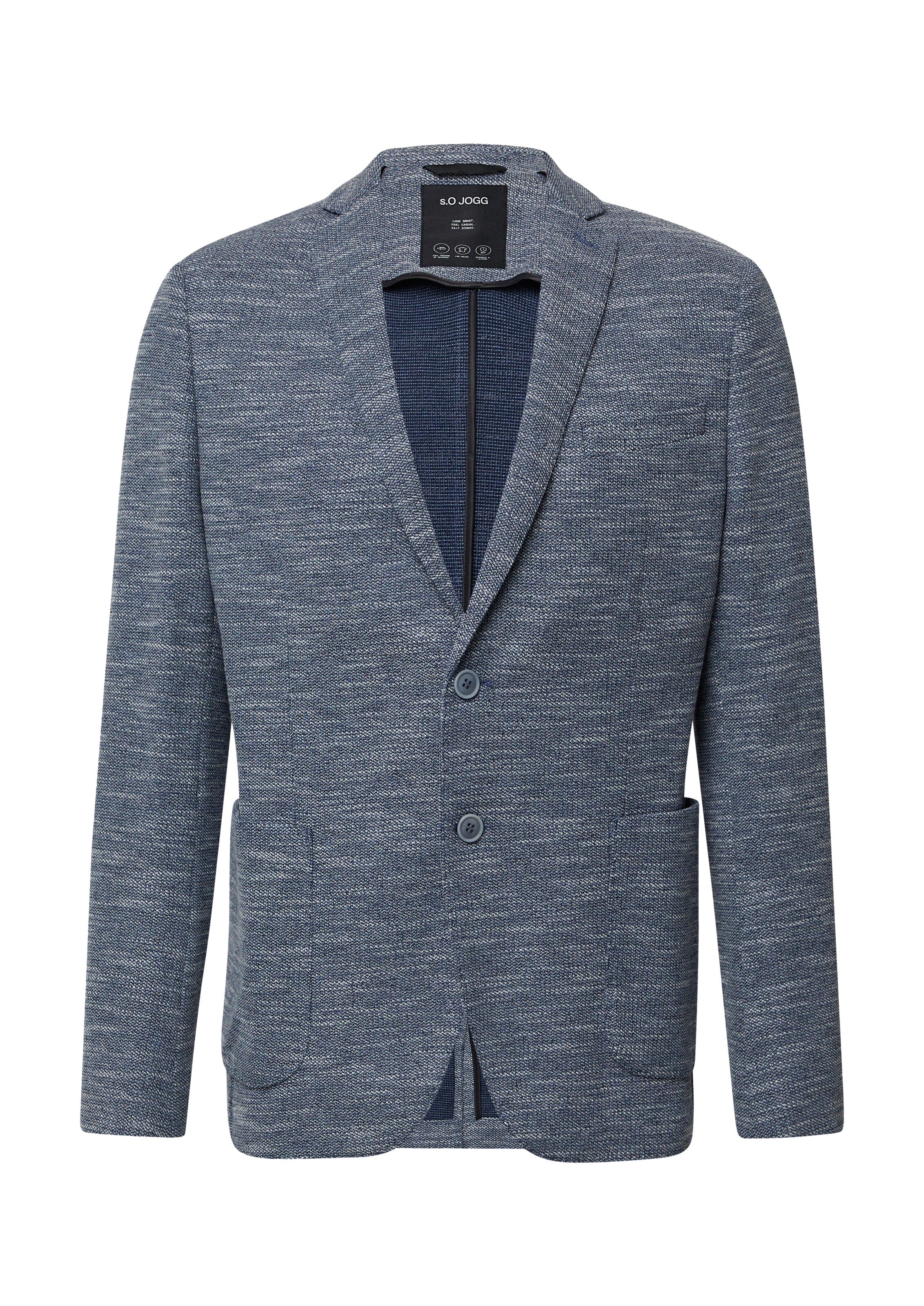 s.Oliver BLACK LABEL Veste de costume en bleu chiné, Vue avec produit