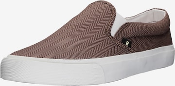 Ethletic Slip-Ons in Brown: front