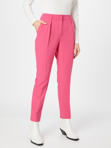 Wallis Tapered Bandplooibroek in Roze: voorkant