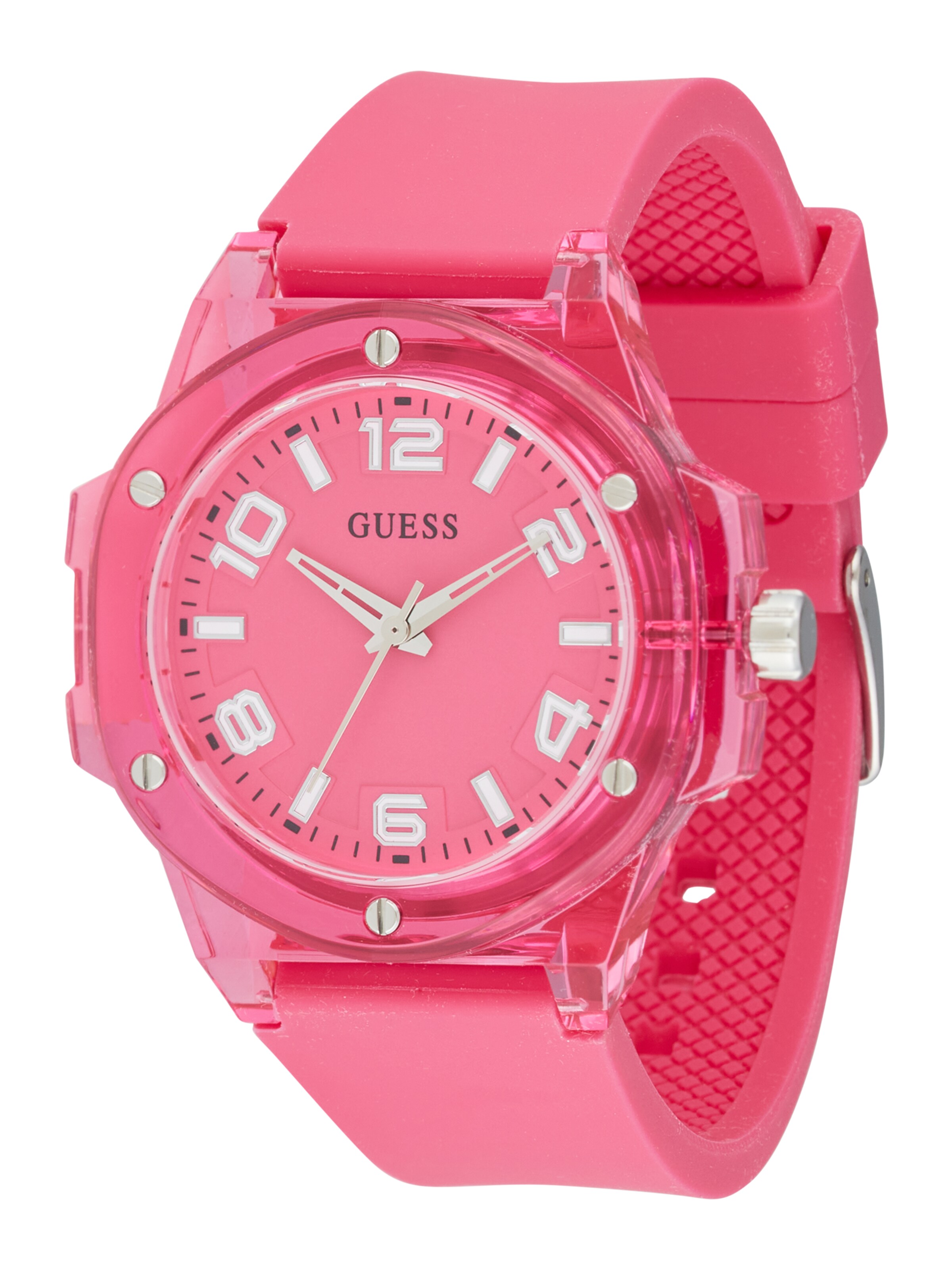 GUESS Uhr in Pink: Vorderseite