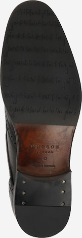 Hudson London Kozaki sznurowane 'SIMPSON CALF' w kolorze czarny