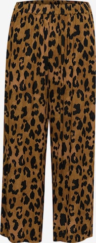 Largi Pantaloni 'Mille Amber' de la Kaffe pe maro: față