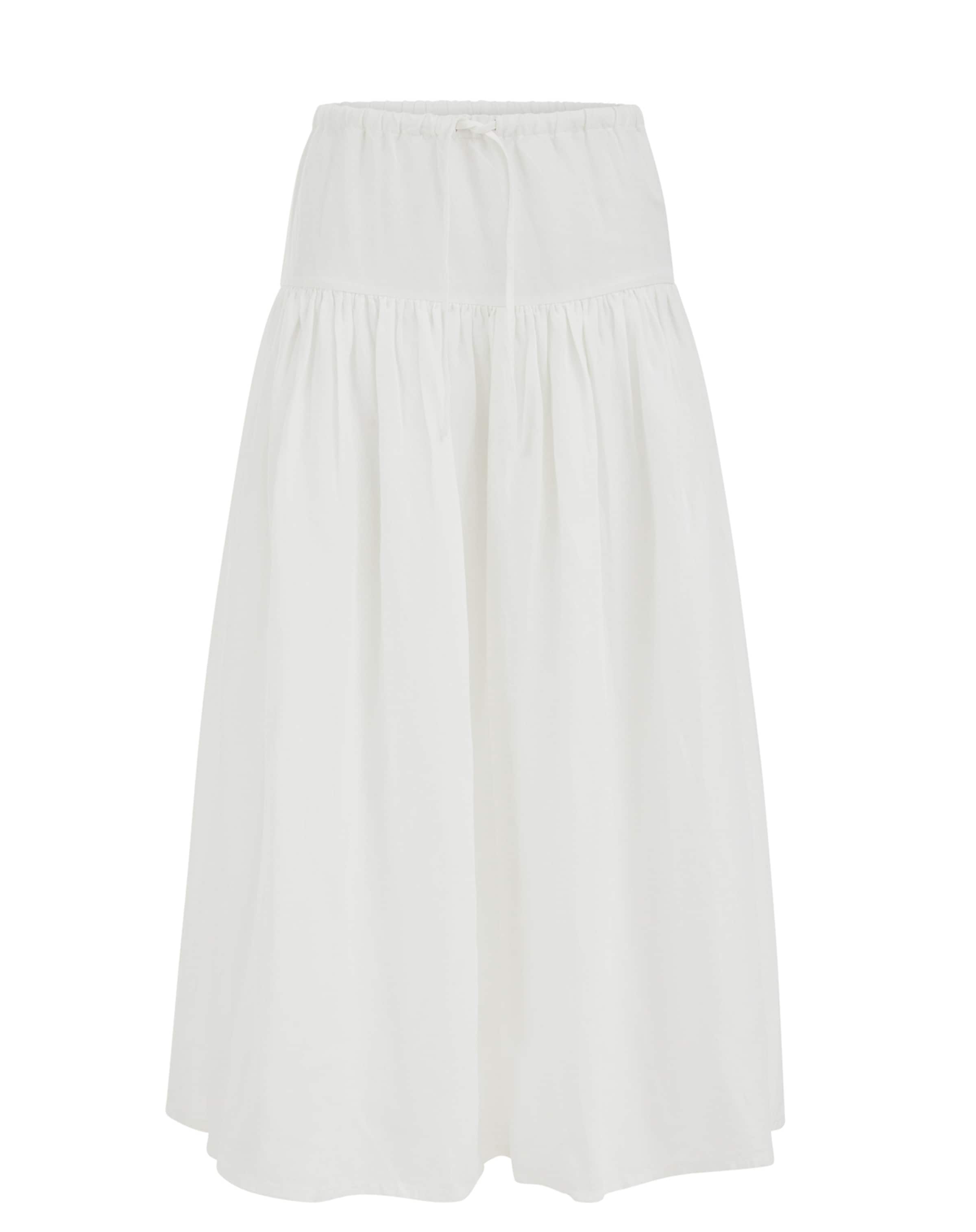 WE Fashion Юбка в Белый: спереди