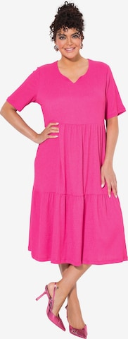 Ulla Popken Dress in Pink: front
