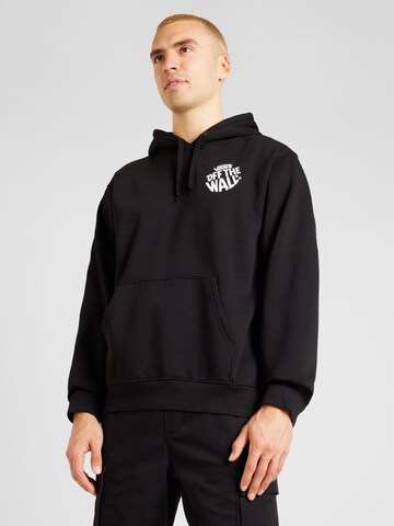 VANS Sweatshirt 'CIRCLE' in Zwart: voorkant