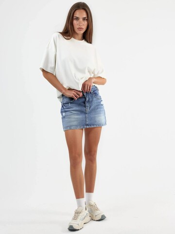 Jupe 'Jeans-Skorts' Hiccup en bleu