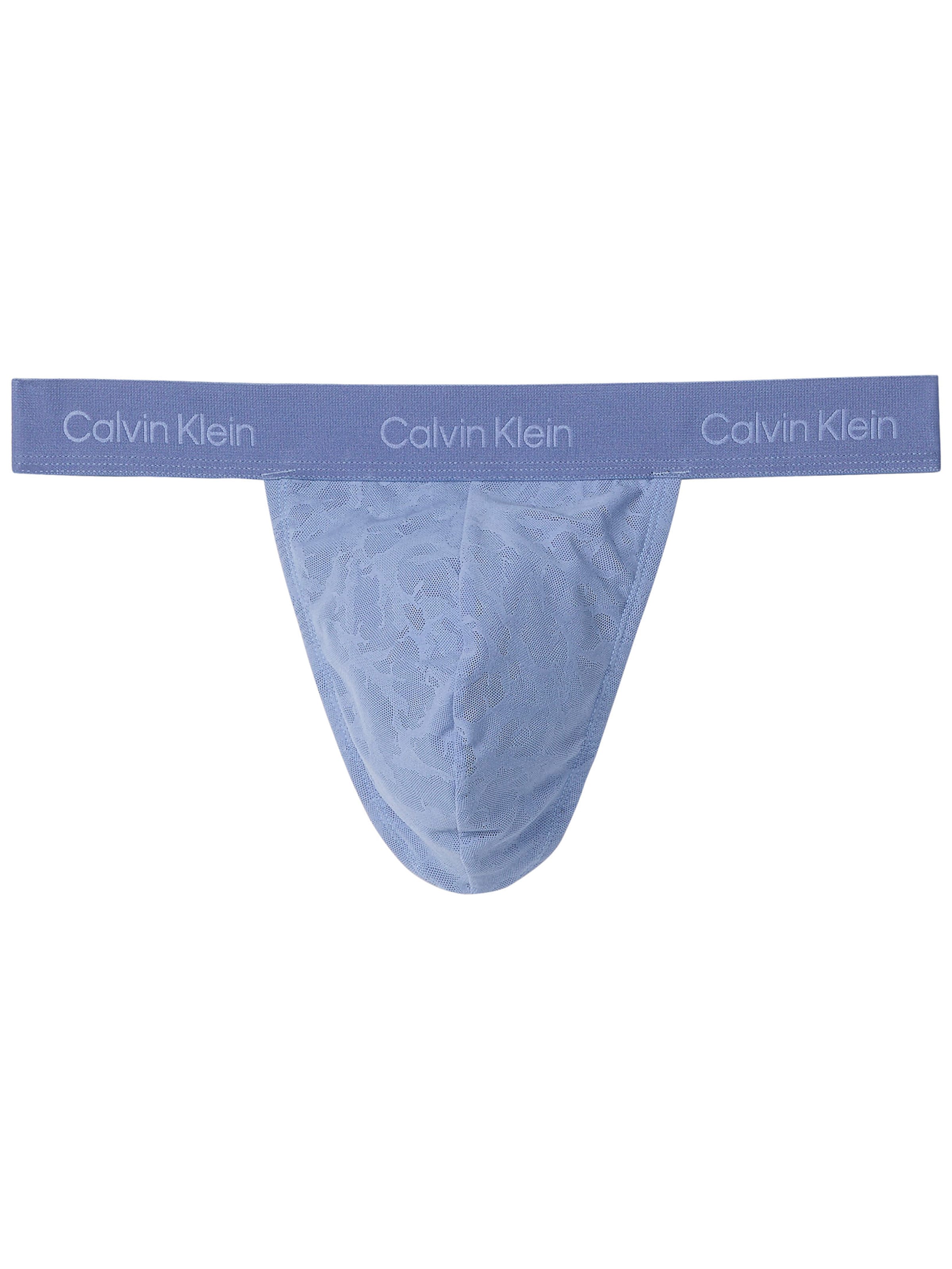 Slip Calvin Klein en bleu : devant
