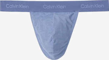 Slip Calvin Klein en bleu : devant